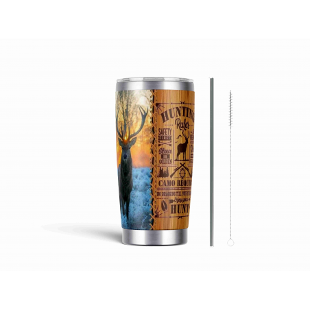 20oz Stainless Tumbler w/ Magnet Sliding Lid- Printed direct to Tumbler 888