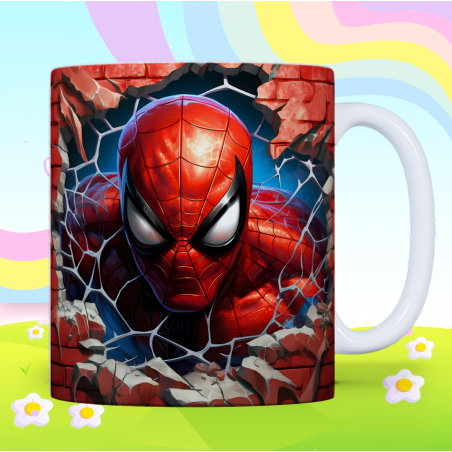 Product Title: Web Hero 3D Action Ceramic Coffee Mug