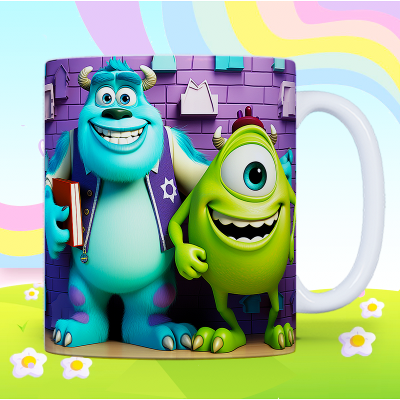 Cute Monster Best Friends Ceramic Coffee Mug
