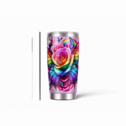 20oz Stainless Tumbler w/ Magnet Sliding Lid- Printed direct to Tumbler 45