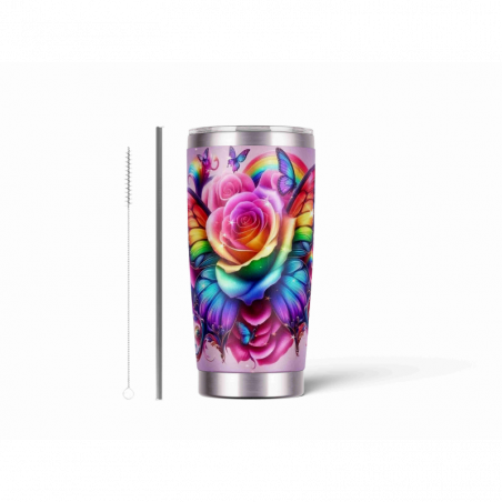 20oz Stainless Tumbler w/ Magnet Sliding Lid- Printed direct to Tumbler 45