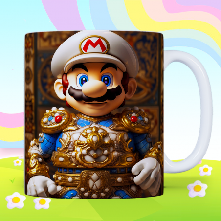 Royal Retro Gamer Plumber Hero Ceramic Coffee Mug