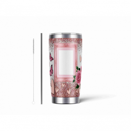 20oz Stainless Tumbler w/ Magnet Sliding Lid- Printed direct to Tumbler 69