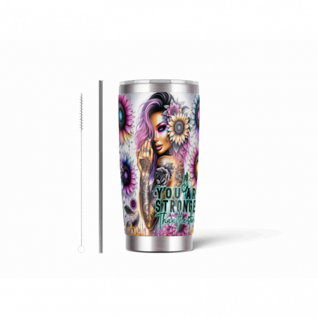 20oz Stainless Tumbler w/ Magnet Sliding Lid- Printed direct to Tumbler 90