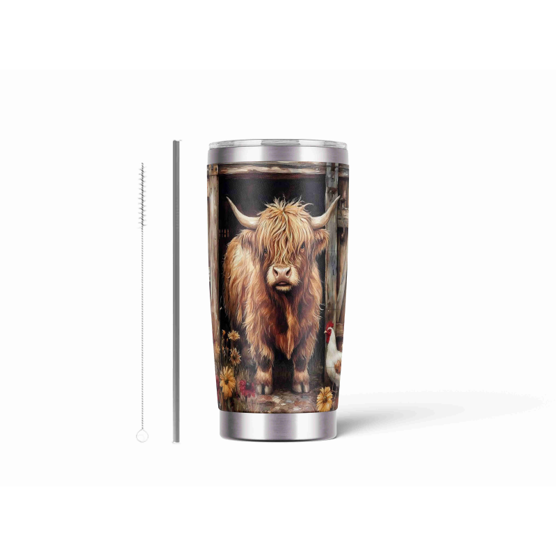 20oz Stainless Tumbler w/ Magnet Sliding Lid- Printed direct to Tumbler 151