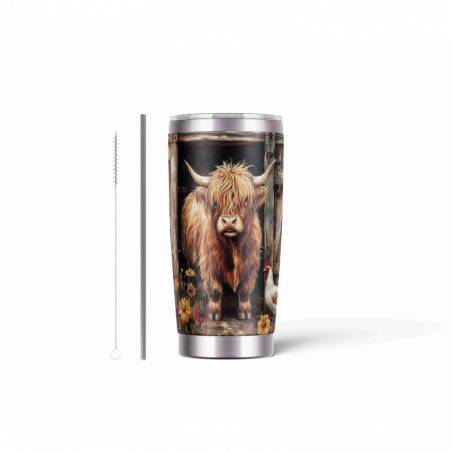 20oz Stainless Tumbler w/ Magnet Sliding Lid- Printed direct to Tumbler 151