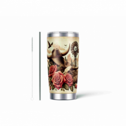 20oz Stainless Tumbler w/ Magnet Sliding Lid- Printed direct to Tumbler 190