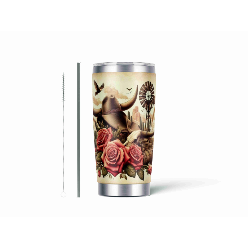 20oz Stainless Tumbler w/ Magnet Sliding Lid- Printed direct to Tumbler 190