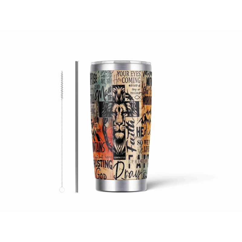 20oz Stainless Tumbler w/ Magnet Sliding Lid- Printed direct to Tumbler 252