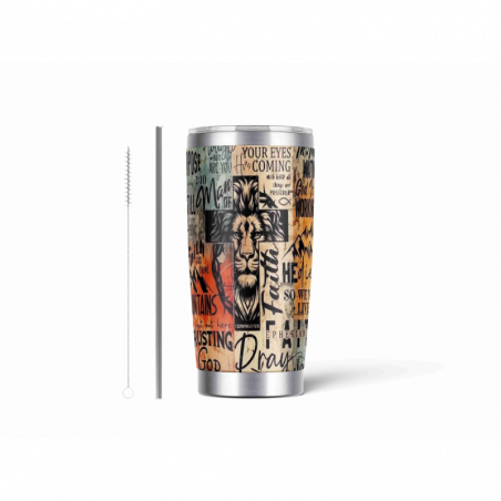 20oz Stainless Tumbler w/ Magnet Sliding Lid- Printed direct to Tumbler 252